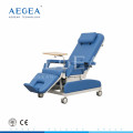 AG-XD205 cor azul hospital manual paciente doação de sangue cadeira
